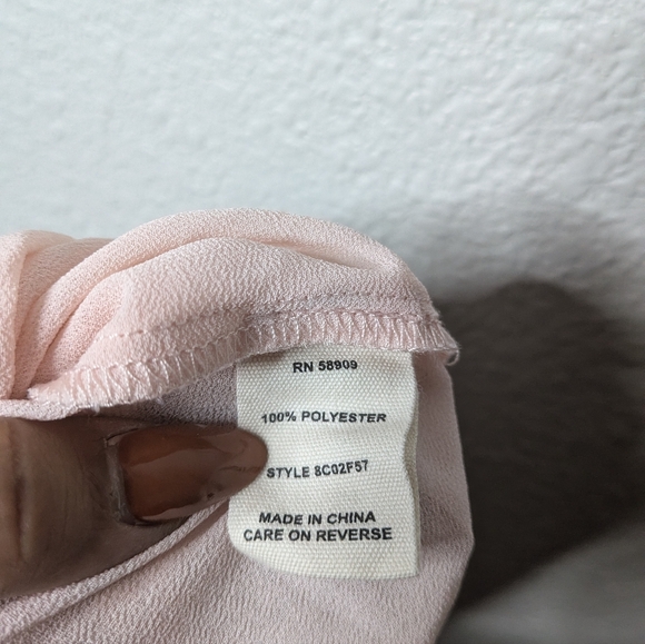 Chelsea & Violet Dusty Pink Floral Velvet Burnout Coquette Fairy Halter Dress S - Picture 8 of 9